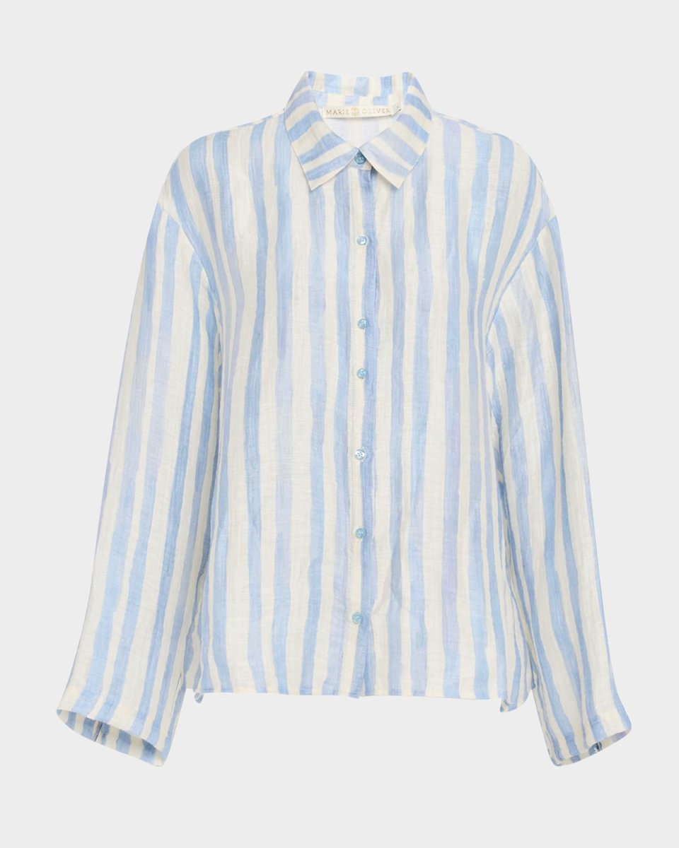 Nico Oversized Striped Beach Shirt